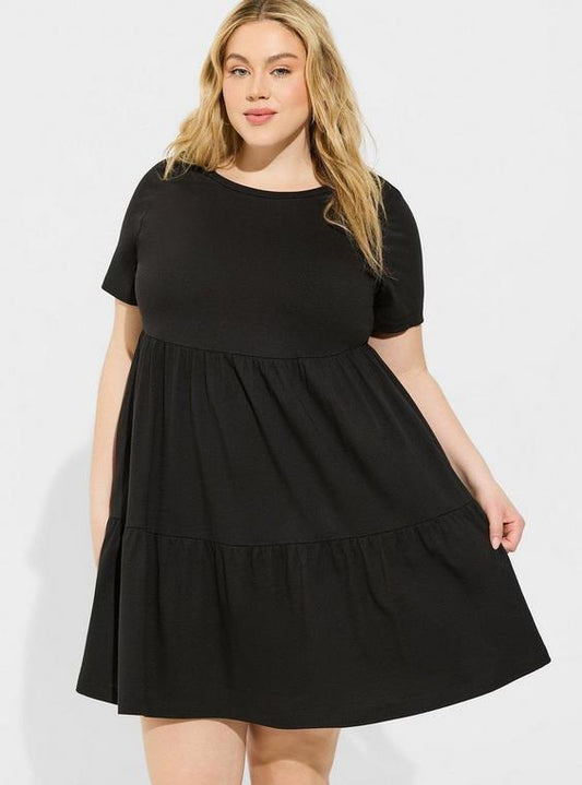 Cotton Modal Babydoll Lounge Dress